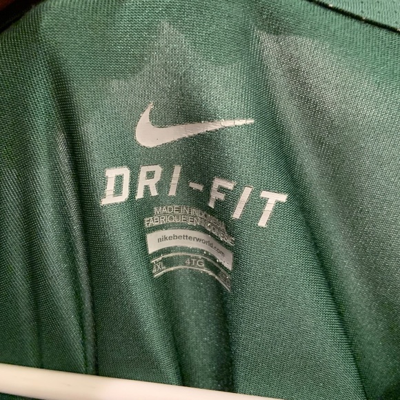 Nike University of Miami Hurricanes Dri-Fit Solid Green Polo Shirt Size 4XL - Picture 10 of 15